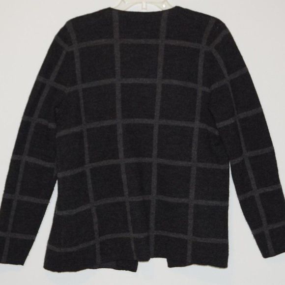 𝅺WINDOWPANE Plaid Open Front Cardigan - Picture 4 of 10